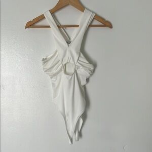 Zara M white bodysuit